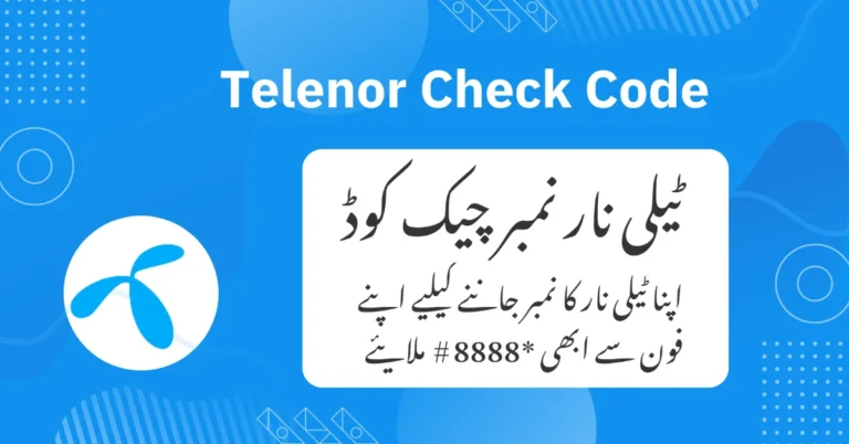 Telenor number check code main image