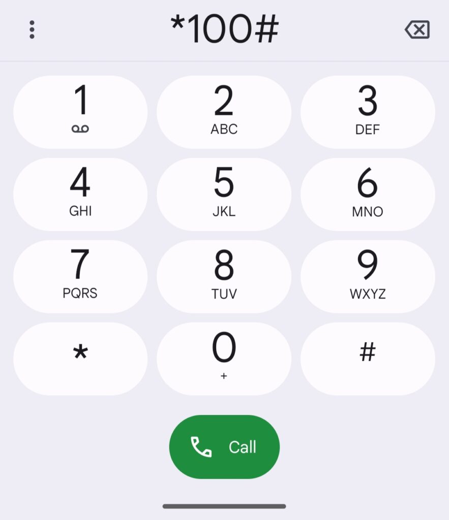 zong number check code with balance screenshot