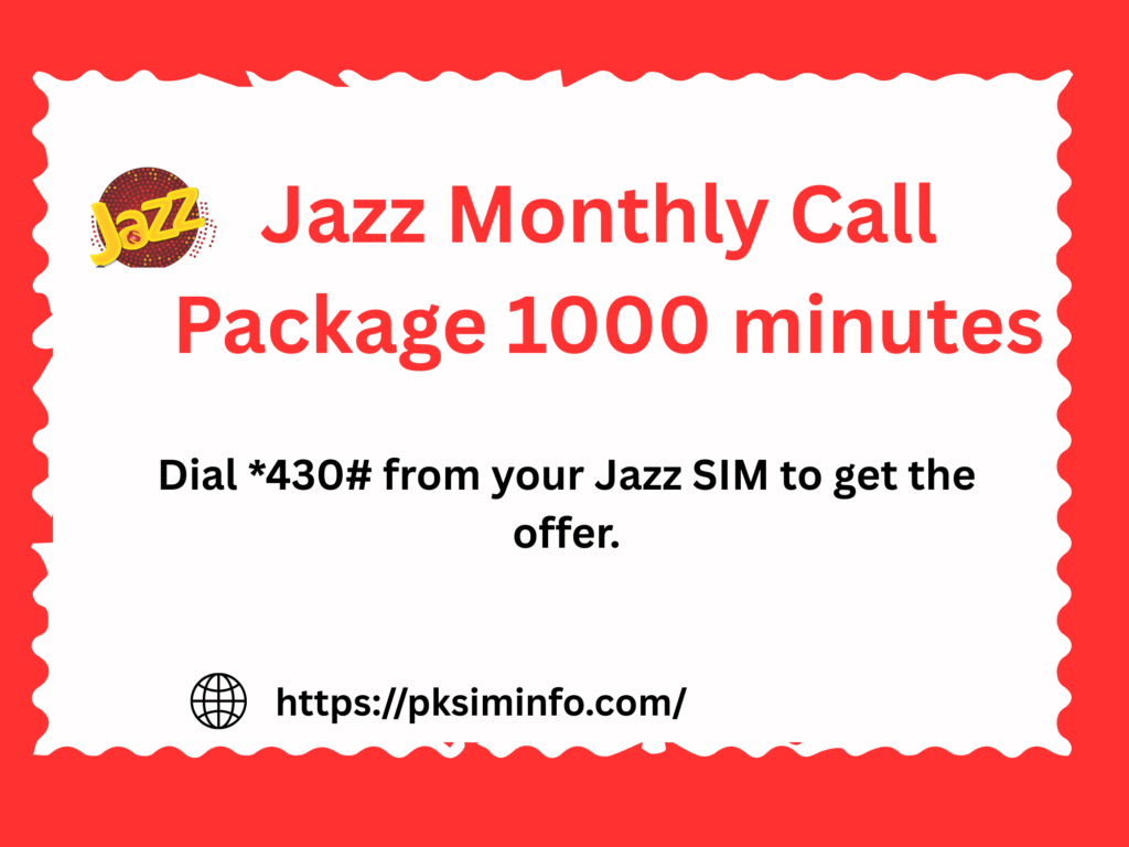 Jazz Monthly Call Package