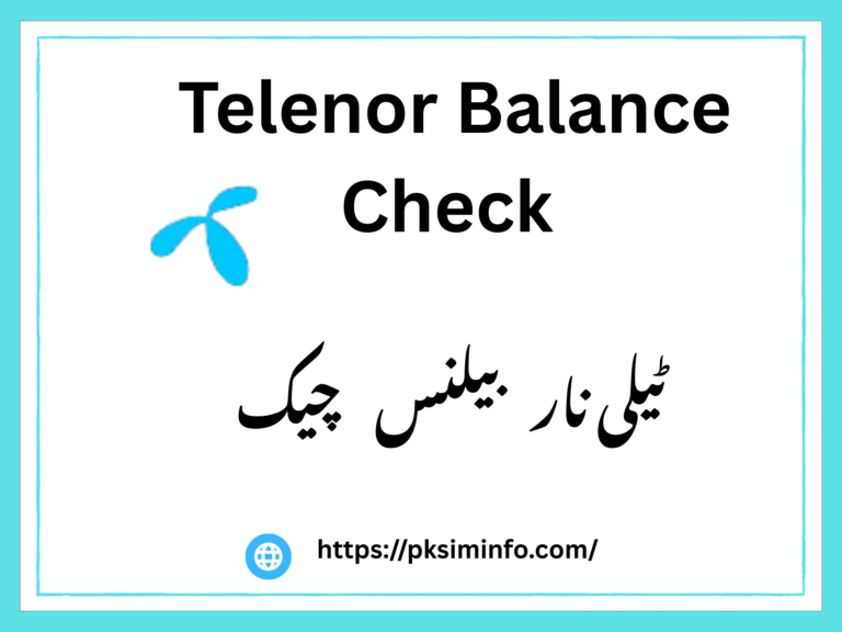Telenor Balance Check