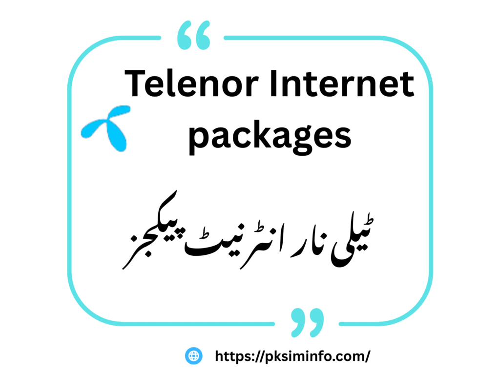 Telenor Internet Packages