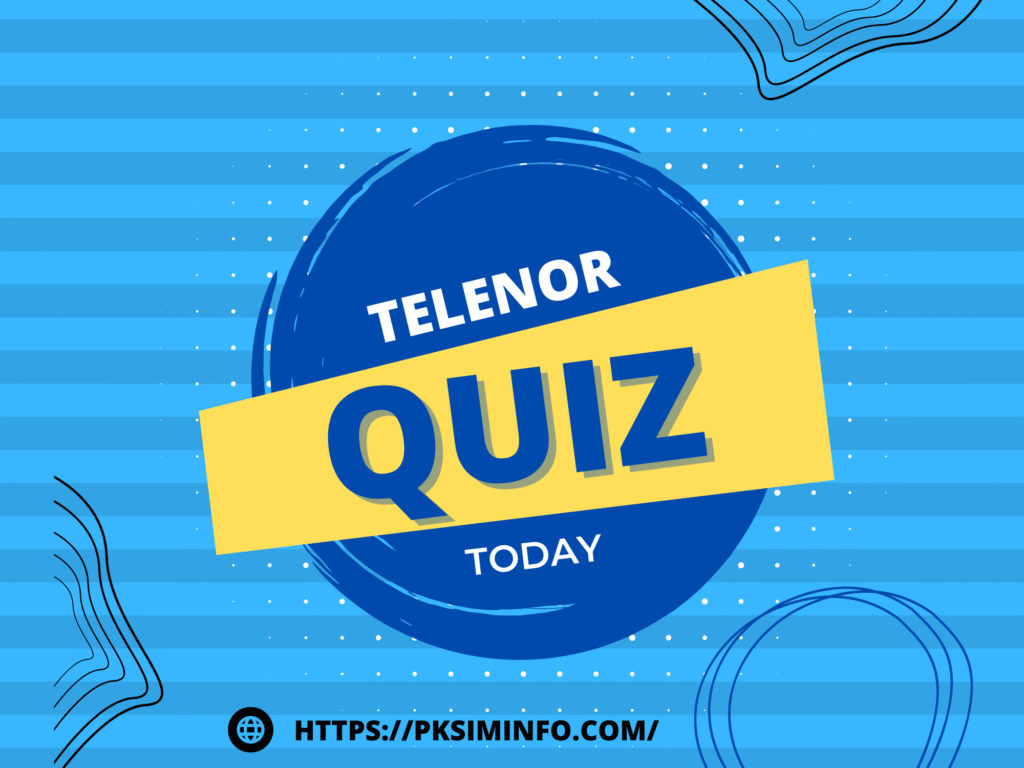  Telenor Quiz Today
