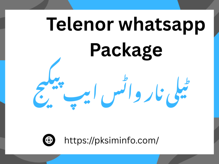 Telenor whatsapp package