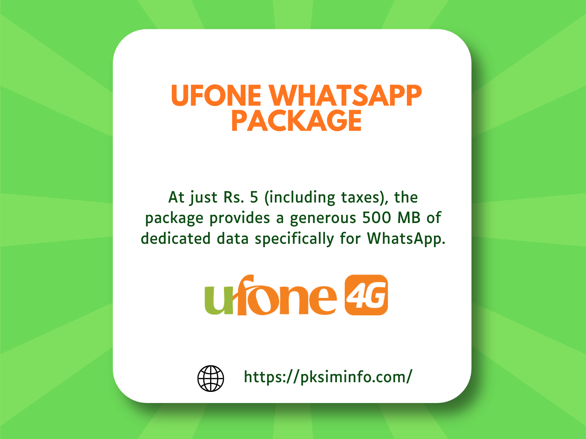 Ufone Whatsapp Packages